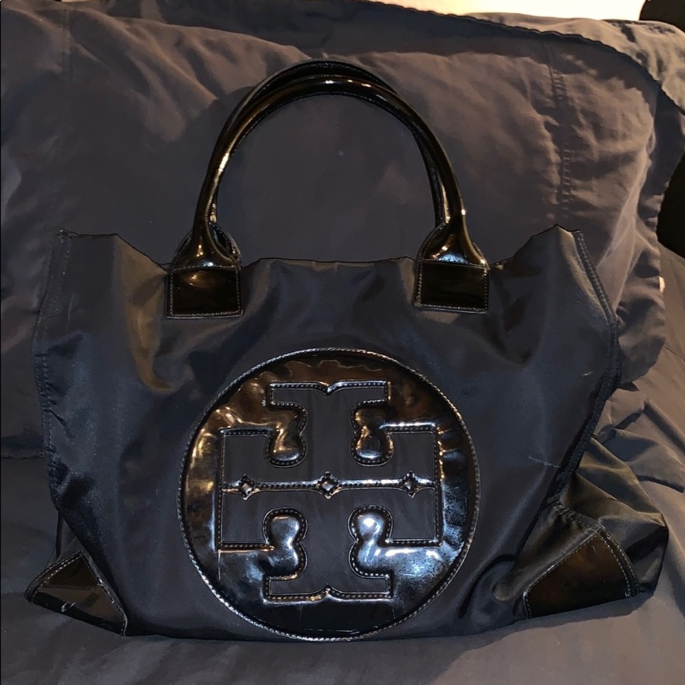 Black Nylon Tory Burch Tote